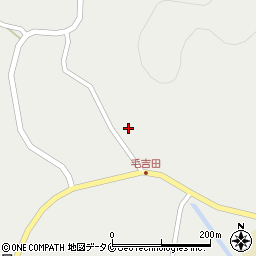 宮崎県日南市毛吉田1390-2周辺の地図
