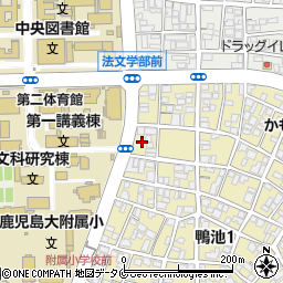 鹿児島県鹿児島市鴨池1丁目24周辺の地図