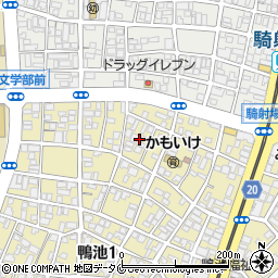 鹿児島県鹿児島市鴨池1丁目6周辺の地図