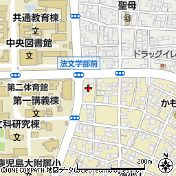 鹿児島県鹿児島市鴨池1丁目1周辺の地図