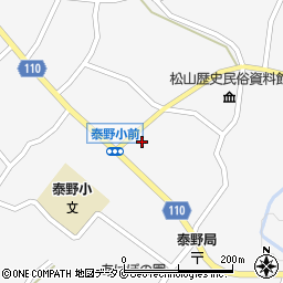 鹿児島県志布志市松山町泰野494周辺の地図