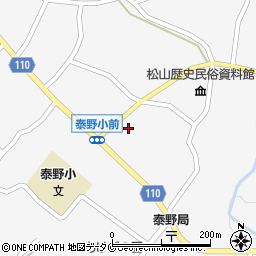 鹿児島県志布志市松山町泰野495周辺の地図