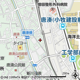 レオパレスコンパル唐湊壱番館周辺の地図