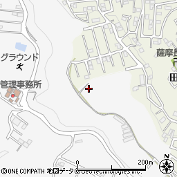 鹿児島県鹿児島市田上町周辺の地図