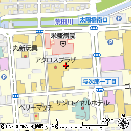 リンガーハットアクロスプラザ与次郎店周辺の地図