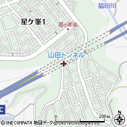 山田トンネル周辺の地図