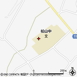 鹿児島県志布志市松山町泰野3877周辺の地図