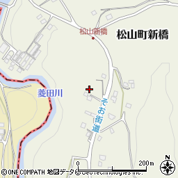 鹿児島県志布志市松山町新橋7266-1周辺の地図