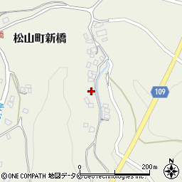 鹿児島県志布志市松山町新橋7043-1周辺の地図