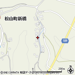 鹿児島県志布志市松山町新橋7043周辺の地図