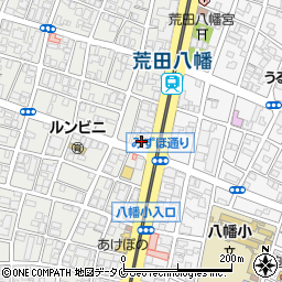 黒豚料理 寿庵 荒田店周辺の地図