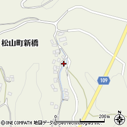 鹿児島県志布志市松山町新橋7045-2周辺の地図