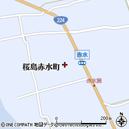 鹿児島県鹿児島市桜島赤水町周辺の地図