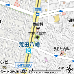 荒田八幡宮周辺の地図