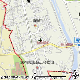 鹿児島県志布志市松山町新橋162周辺の地図