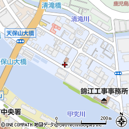 ホワイト急便錦江工場周辺の地図