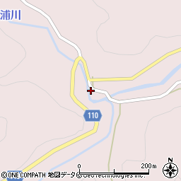 四浦簡易郵便局周辺の地図