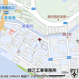 サンタパーキング錦江町駐車場周辺の地図