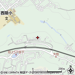 鹿児島県鹿児島市田上5丁目41-12周辺の地図