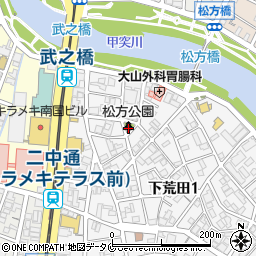 松方公園周辺の地図