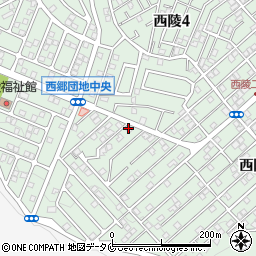 南日本新聞販売所　南日本新聞販売株式会社・西郷団地営業所周辺の地図