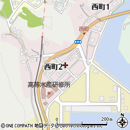 宮崎県日南市西町周辺の地図