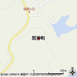 鹿児島県鹿児島市黒神町周辺の地図