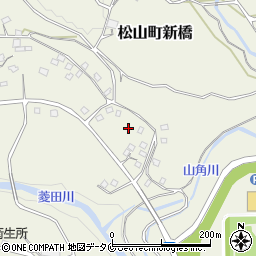 鹿児島県志布志市松山町新橋1605-3周辺の地図