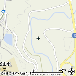 松尾川周辺の地図