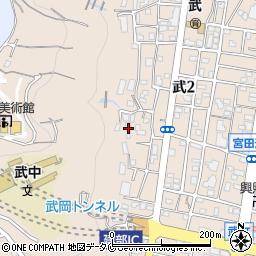 武岡荘周辺の地図
