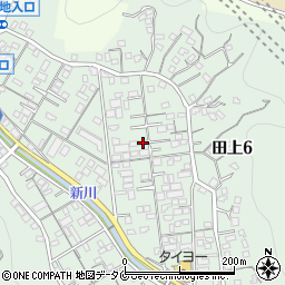 鹿児島県鹿児島市田上6丁目19-55周辺の地図