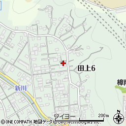 鹿児島県鹿児島市田上6丁目18-50周辺の地図