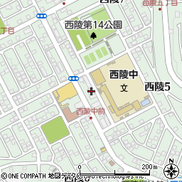 鹿児島銀行西陵支店周辺の地図