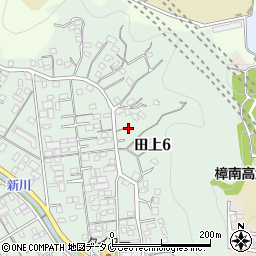 鹿児島県鹿児島市田上6丁目14-14周辺の地図