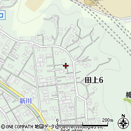 鹿児島県鹿児島市田上6丁目18-46周辺の地図
