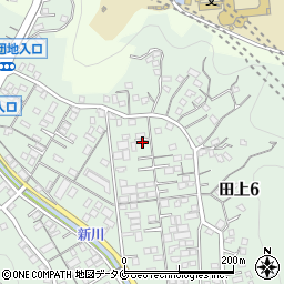 鹿児島県鹿児島市田上6丁目19-40周辺の地図