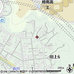 鹿児島県鹿児島市田上6丁目17-13周辺の地図