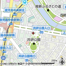 スカイレンタカー鹿児島中央駅前店周辺の地図