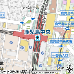 ＮＯＶＡ鹿児島中央駅前校周辺の地図