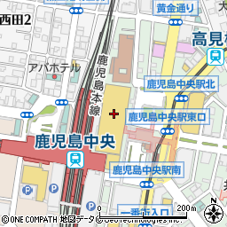 靴下屋アミュプラザ鹿児島店周辺の地図