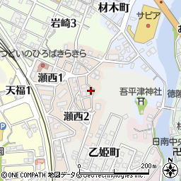 岩崎街区公園周辺の地図