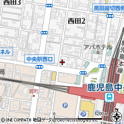 トヨタレンタリース鹿児島新幹線鹿児島中央駅西口店周辺の地図