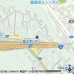 鹿児島県鹿児島市田上7丁目8-11周辺の地図