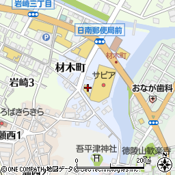 宮崎県日南市材木町5周辺の地図