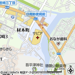 宮崎県日南市材木町4周辺の地図