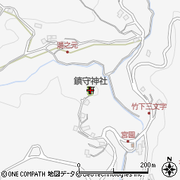 鎮守神社周辺の地図