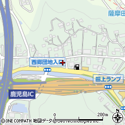 鹿児島県鹿児島市田上7丁目22-1周辺の地図