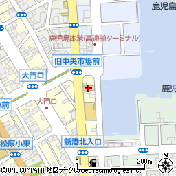 鹿児島日産自動車中央店周辺の地図