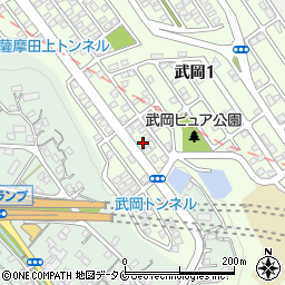 クレール武岡周辺の地図