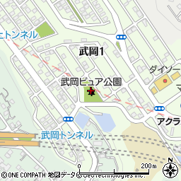 武岡ピュア公園トイレ周辺の地図
